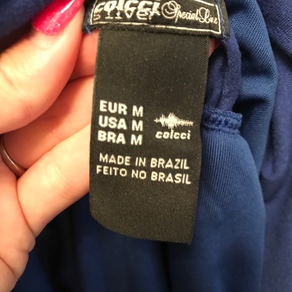 🌺Royal Blue dress deep V front-cross strap back. - Picture 3 of 4